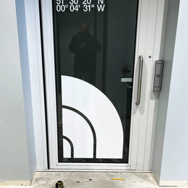 the north face Window graphics for retail