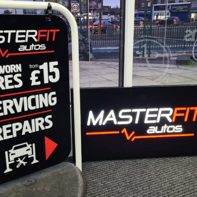 master fit artwork for aboard signage