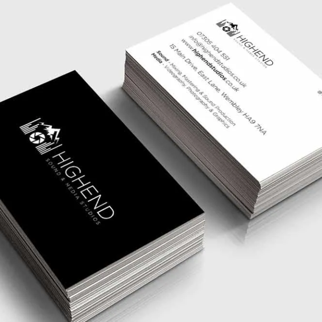 audio mixing company business cards