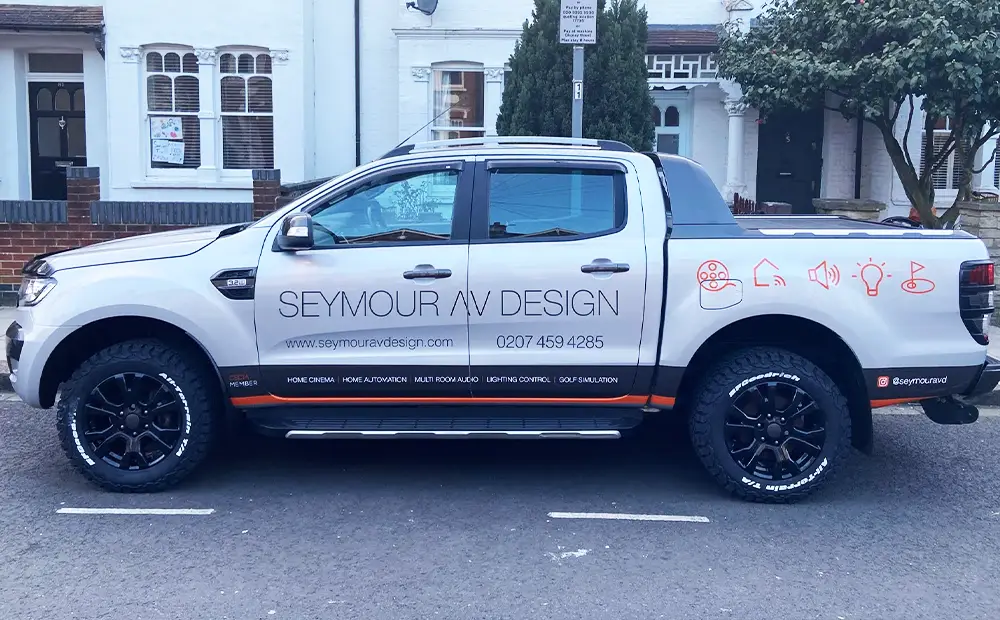 seymour av design company car branding
