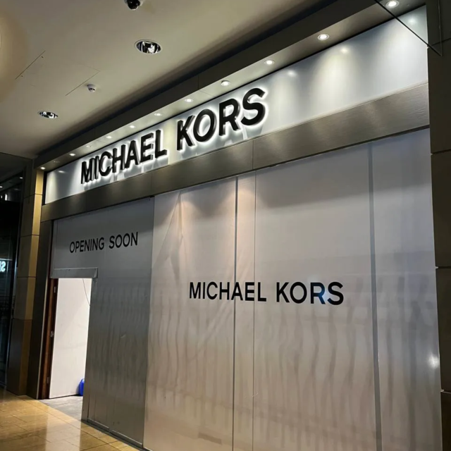 micheal kors coming soon shopfront window graphics