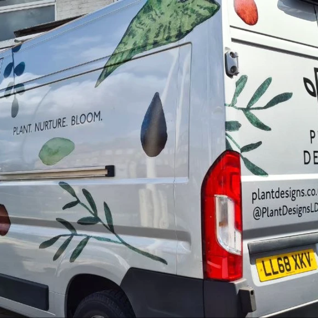 plant designs company van livery