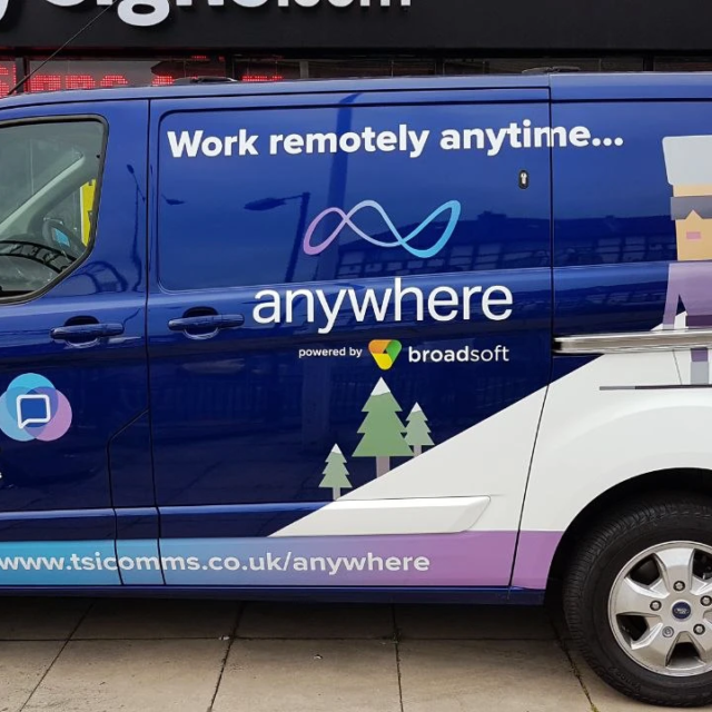 tsi comms custom van graphics