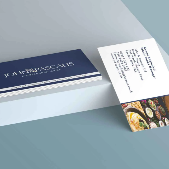 john pascalis food import business cards
