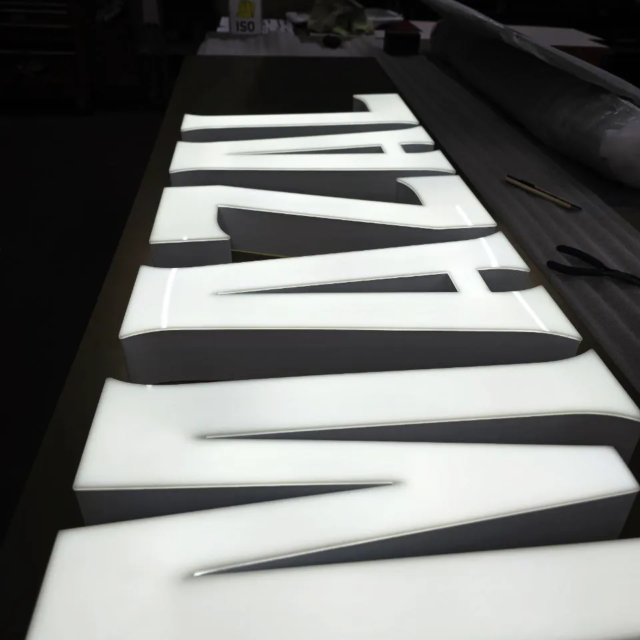 mazal white frontlit 3d signs