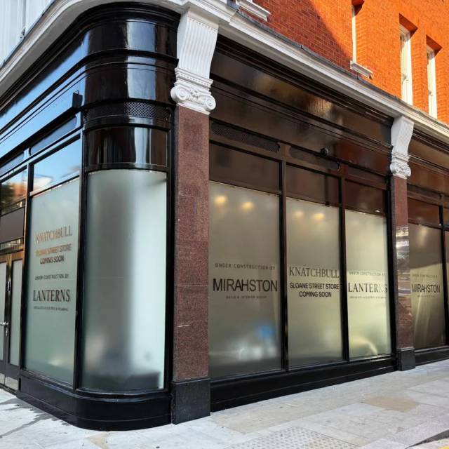 knightsbridge mirahston frosted windows shop central london