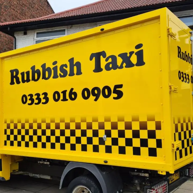 rubbish tax full luton van signage