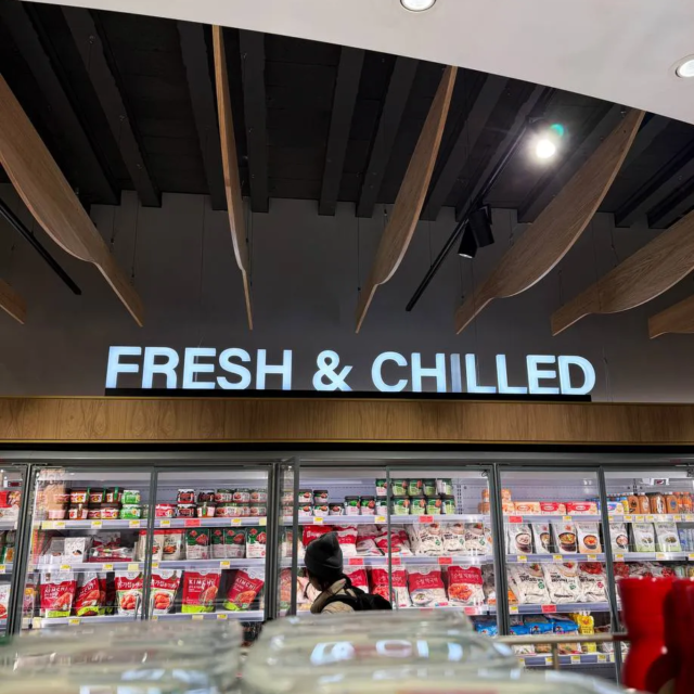 highstreet interior illuminated sign fresh and chilled highstreet interior illuminated sign