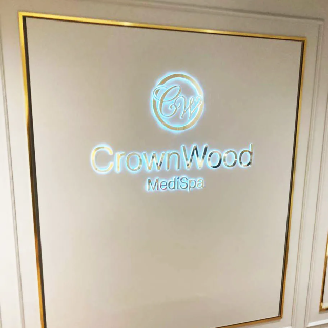 illuminated medical centre wall sign crownwood medispa illuminated medical centre wall sign
