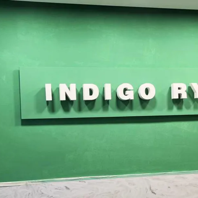 indigo rye interior built up letters