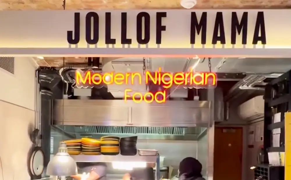 jollof mama restaurant signage