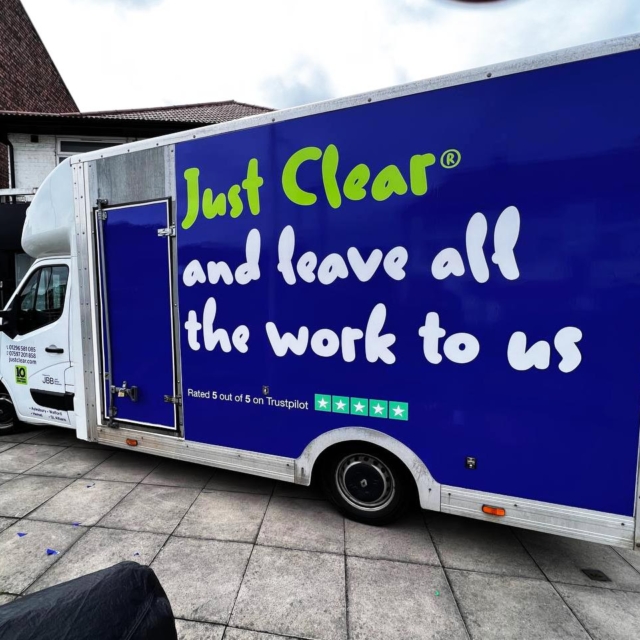 just clear large delivery van vinyl wrap