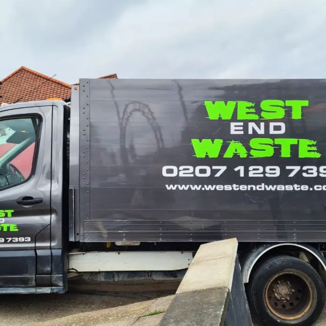 west and waste large lorry black livery