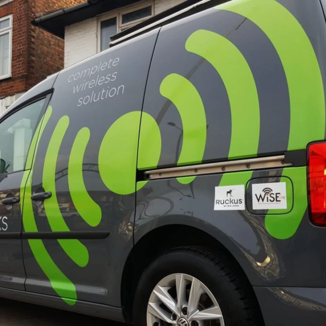 wifi works large van graphics