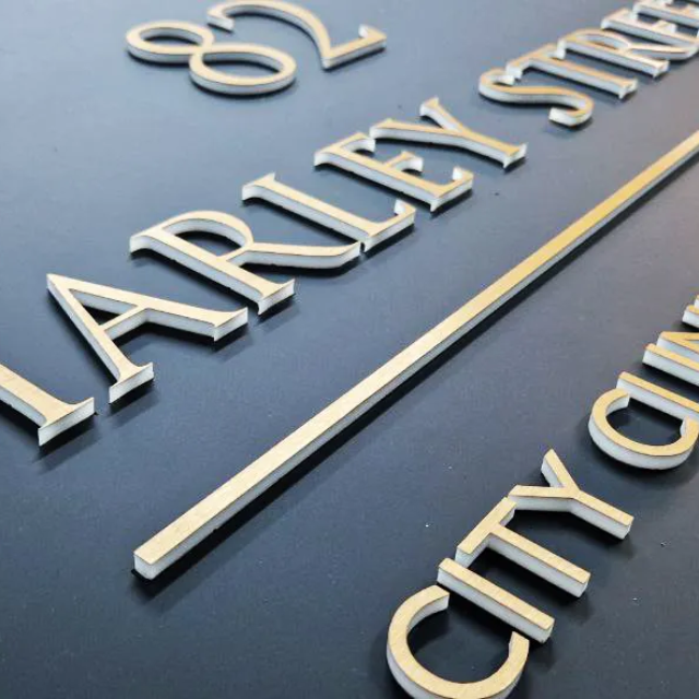 harley street laser cut private clinic signage