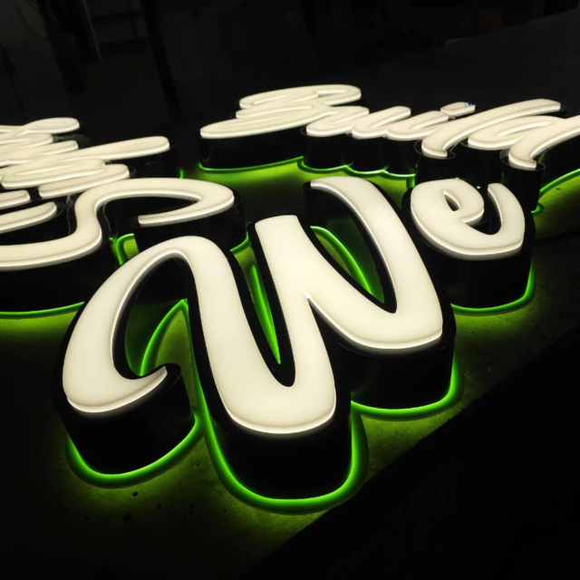 we built layered 3d signs