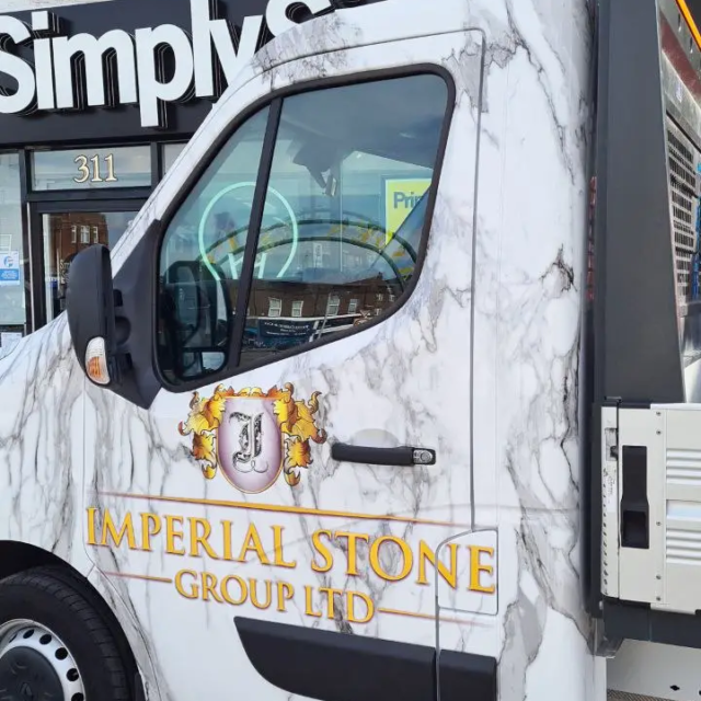 imperial stone lorry signage full wrap