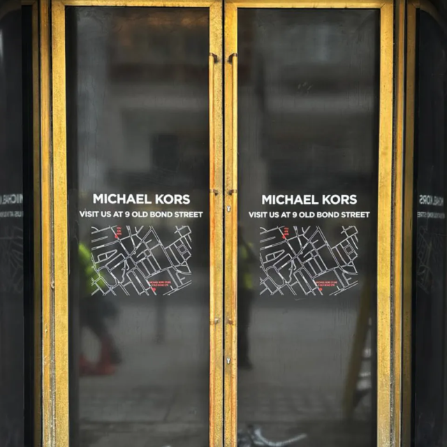 micheal kors window map central london