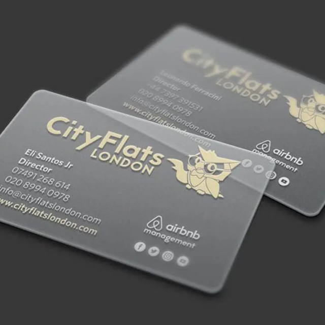 hotels plastic business cards