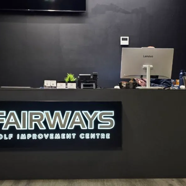 reception area signs fairways golf improvement centre reception area signs