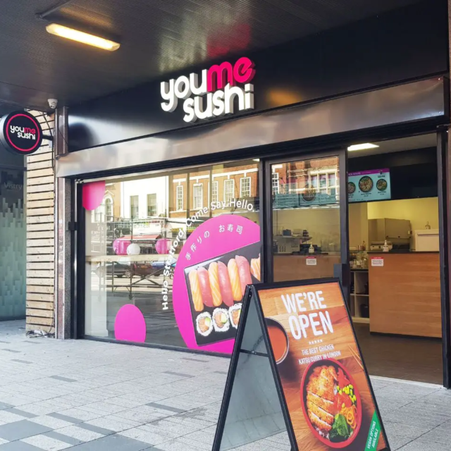 youmesushi restaurant sign central london
