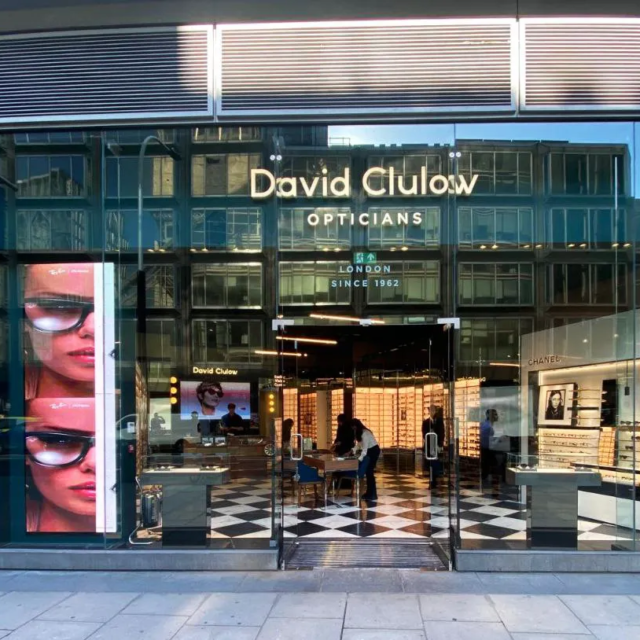 shop sign for opticians david clulow shop sign for opticians