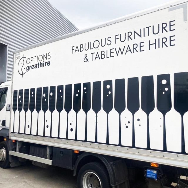 options greathire side of lorry van signs