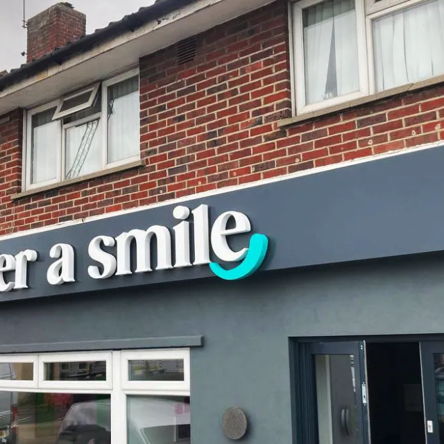 sign for a dentist muster a smile sign for a dentist
