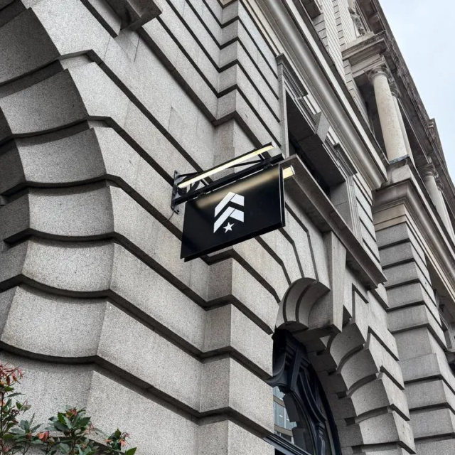 barrys swinging shop front sign for gym london