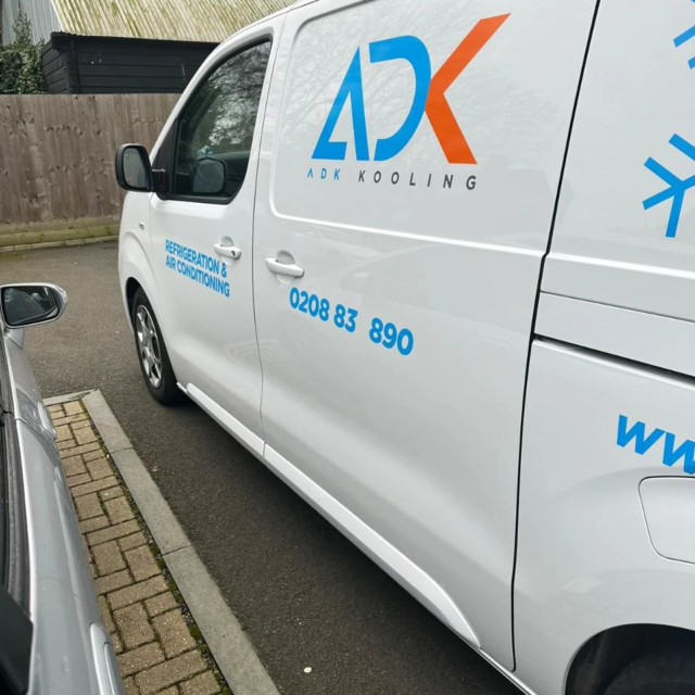 adk kooling van signage