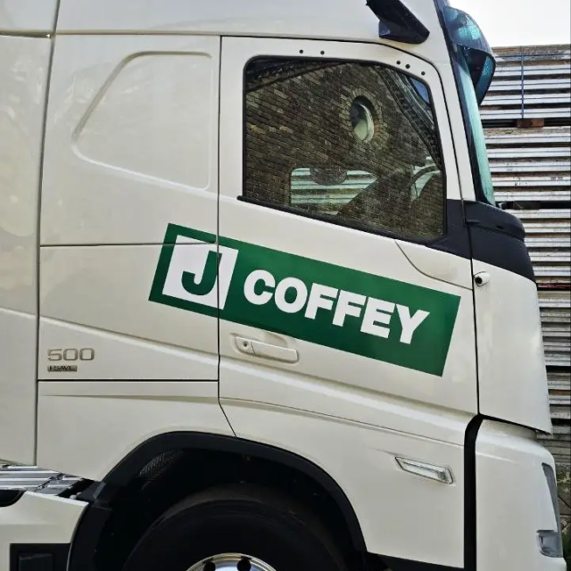 j coffee hgv signs and branding