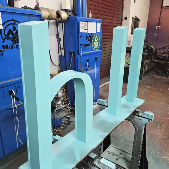 bespoke built up letters for shop signs so nail and brow bar bespoke built up letters for shop sign