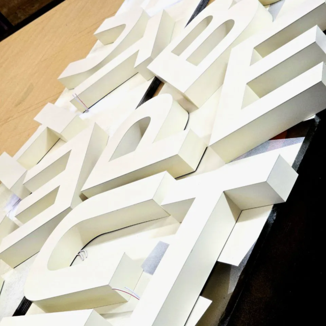 metal built up letters for signs