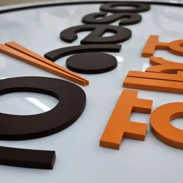 oseyo cnc cut lettering sign