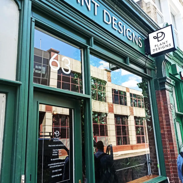 plant designs cnc cut letters for shop front