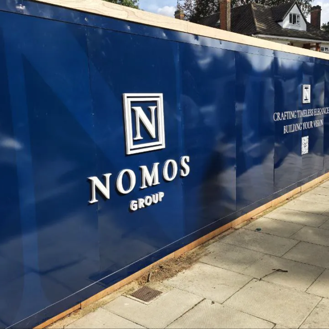 construction hoarding central london nomos group construction hoarding central london