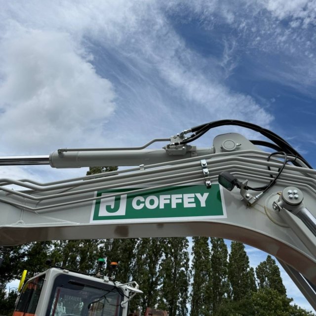 digger signage for construction company