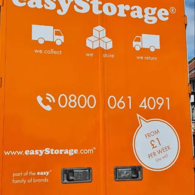 easystorage lorry van wraps easystorage orange lorry van wrap