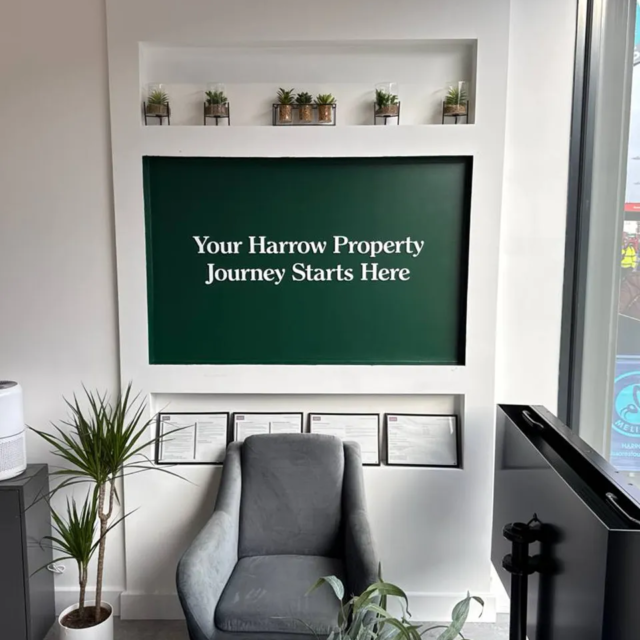 harrow estate agents office signs design
