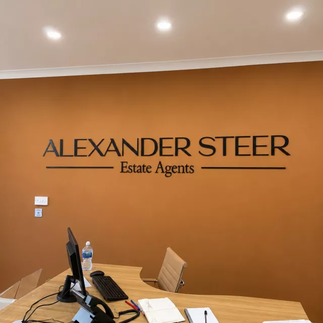 estate-agent-recepton-signs alexander steer estate agent reception sign