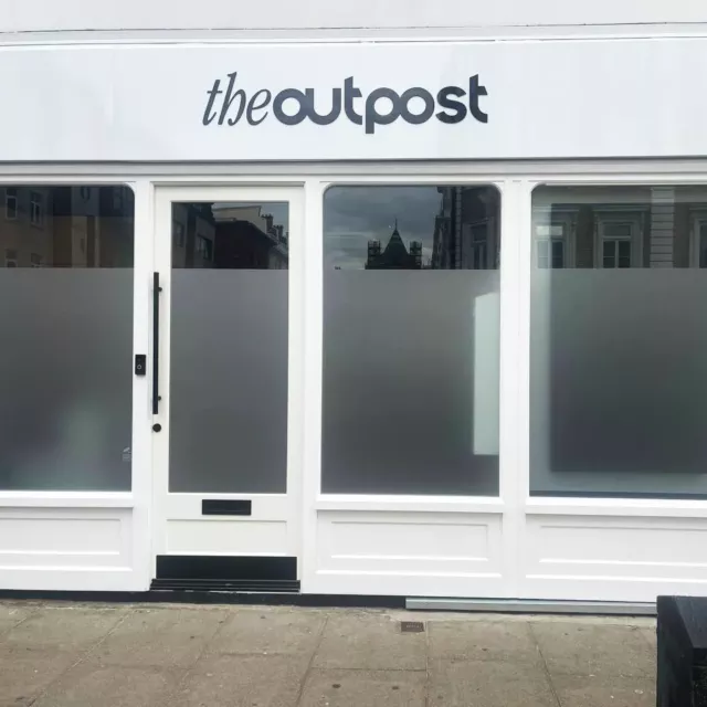frosted window signs the outpost frosted window signs
