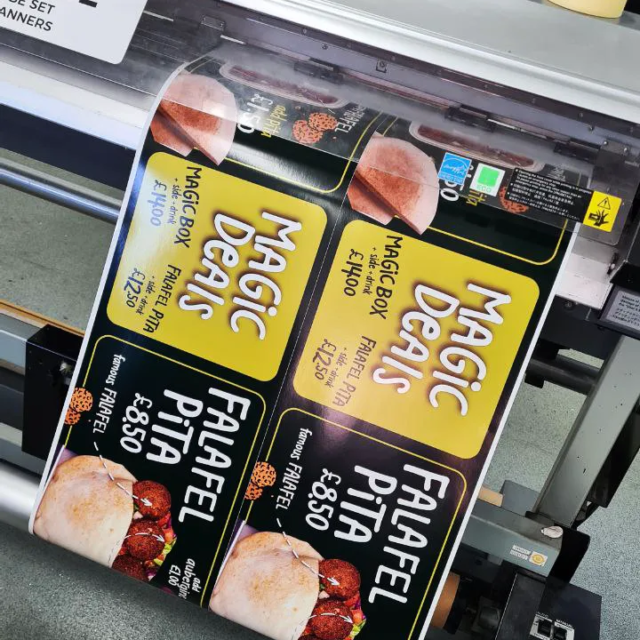 menu for magic deals graphic design