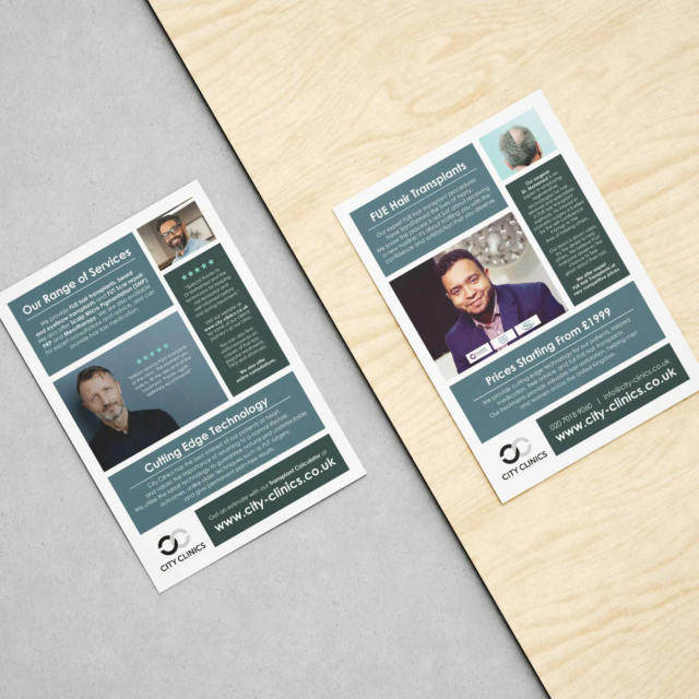 hair transplant double sided a5 leaflets city clinics hair transplant double sided a5 leaflets