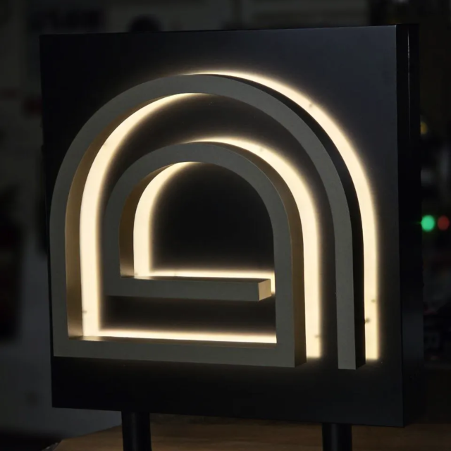 dropgym illuminated gym projecting sign
