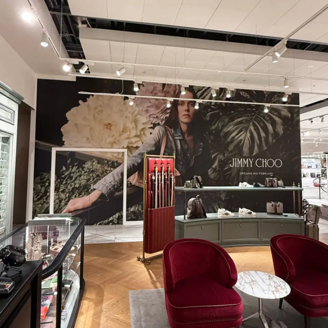jimmy choo large format wall print westfield