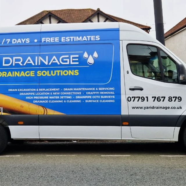 yari drainage large van branding