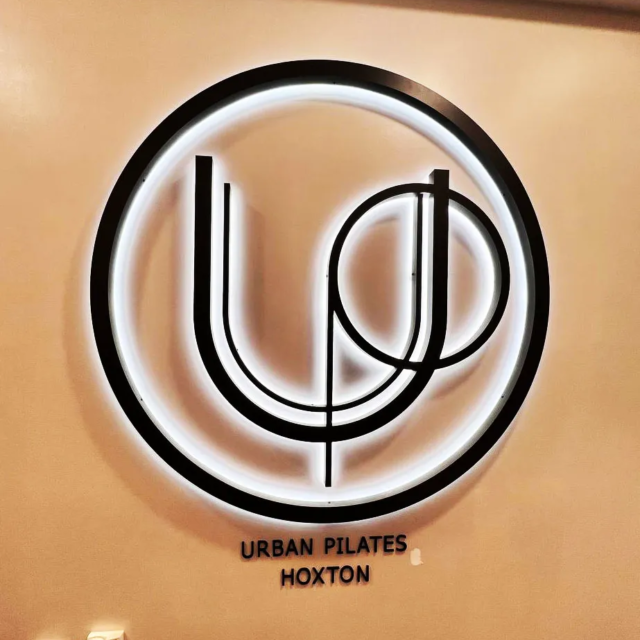 urban pilates hoxton light up sign for wall