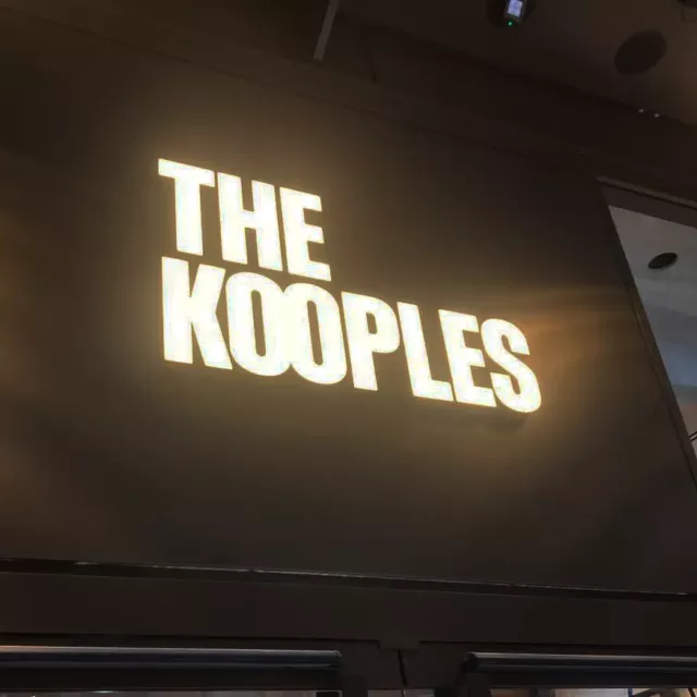 the kooples luxury retail shop front sign