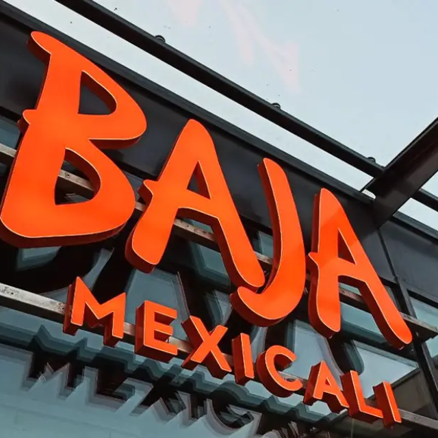 baja mexicali mexican restaurant shopfront sign