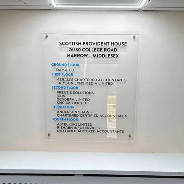 scottish provident house office wayfinding signage